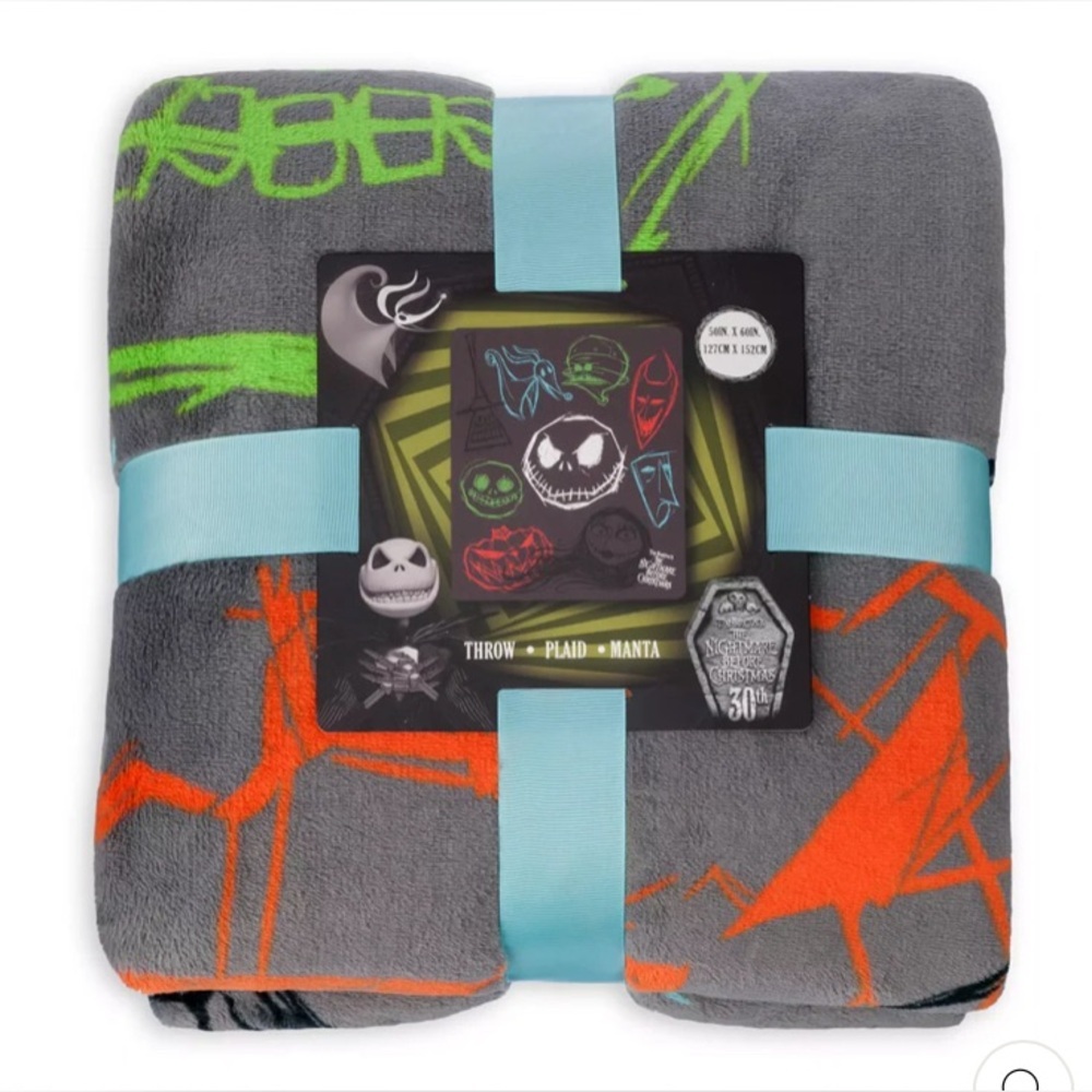 Disney The Nightmare Before Christmas Blanket 30th Anniversary Disney Parks